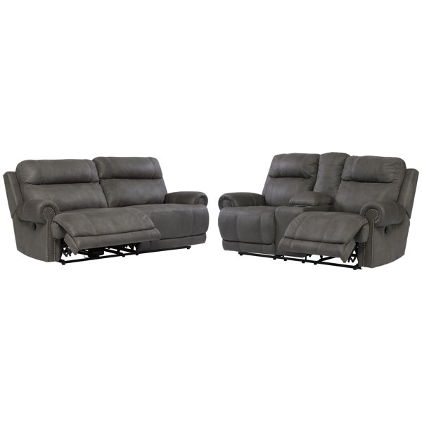 Signature Design by Ashley Austere 2 Piece Reclining Living Room Set & Reviews Wayfair
